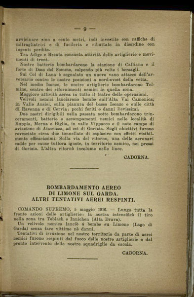 Il diario della nostra guerra : bollettini ufficiali dell'esercito e della marina